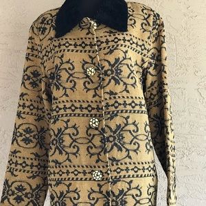 Alex Kim Jacket Black and Gold